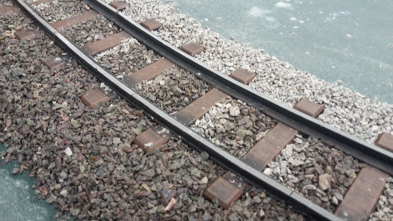 Garden Railway  R5 Plastic Track Finishing.