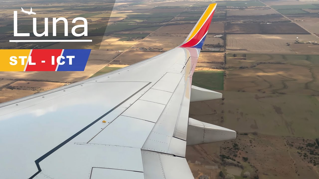 Southwest Airlines Boeing 737-700 Flight From St. Louis to Wichita