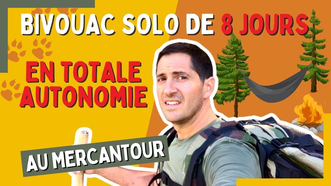 🌲Trek / Bivouac solo de 8 jours en autonomie dans le MERCANTOUR ✨Bonus ✨ découverte d’un bunker 😱