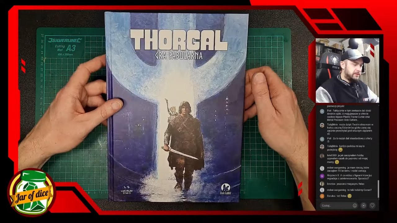 Jar of dice stream #3 - Unboxing Thorgal RPG & figurkowanie