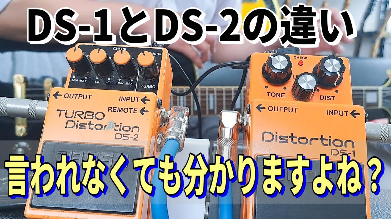今、改めて比較してみよう！ 【BOSS DS-1 vs BOSS DS-2】 ～エフェクター レビュー編～