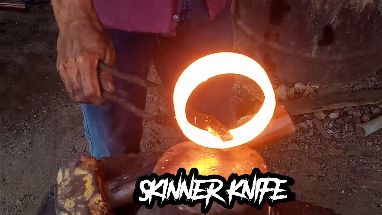 How to make a skinner knife from the bearing circle / PISAU SESET #21