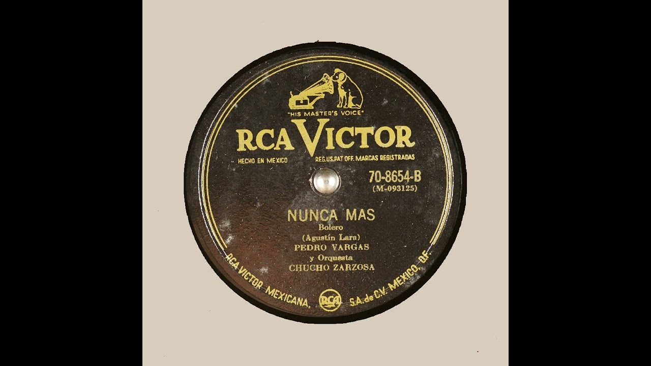 NUNCA MAS   PEDRO VARGAS y Orquesta   Agustin Lara