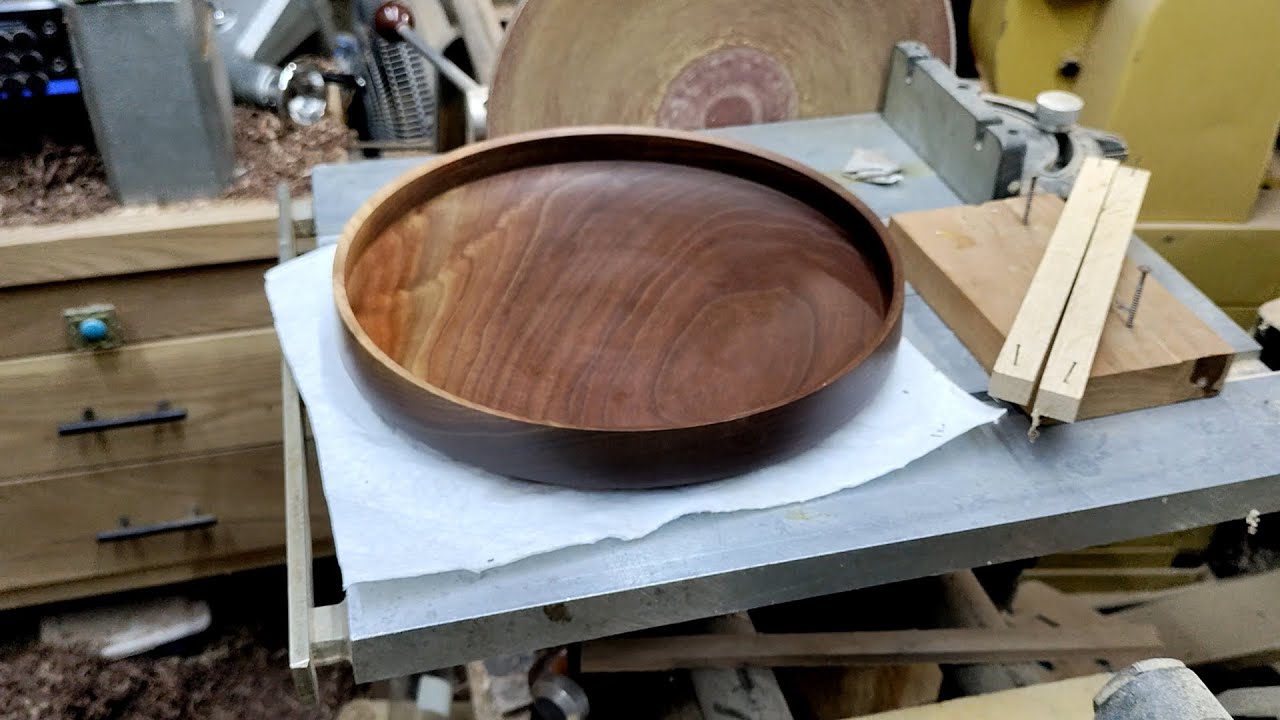 Shallow Walnut Platter
