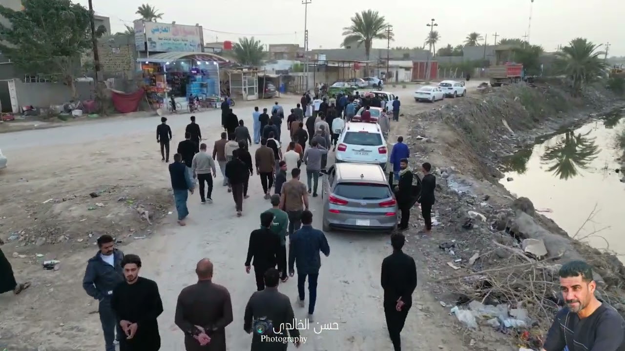 تشيع الشاب طيب الذكرالمرحوم محمد عزيز محمد عمصة الفتلاوي انا لله وإنا اليه راجعون