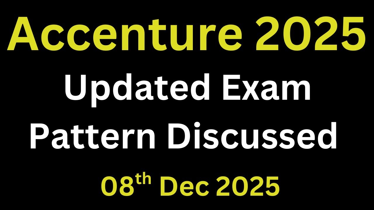 Accenture Hiring 2026 | Updated Exam Pattern , Roles , Assessment | Cognitive , Technical , Coding