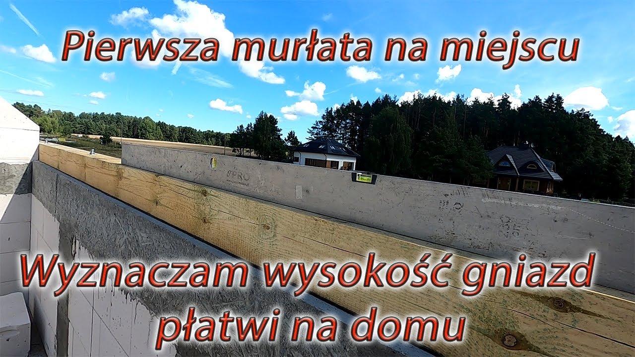 Czy na domu też była zła wysokość płatwi??? Pierwsza murłata zamontowana