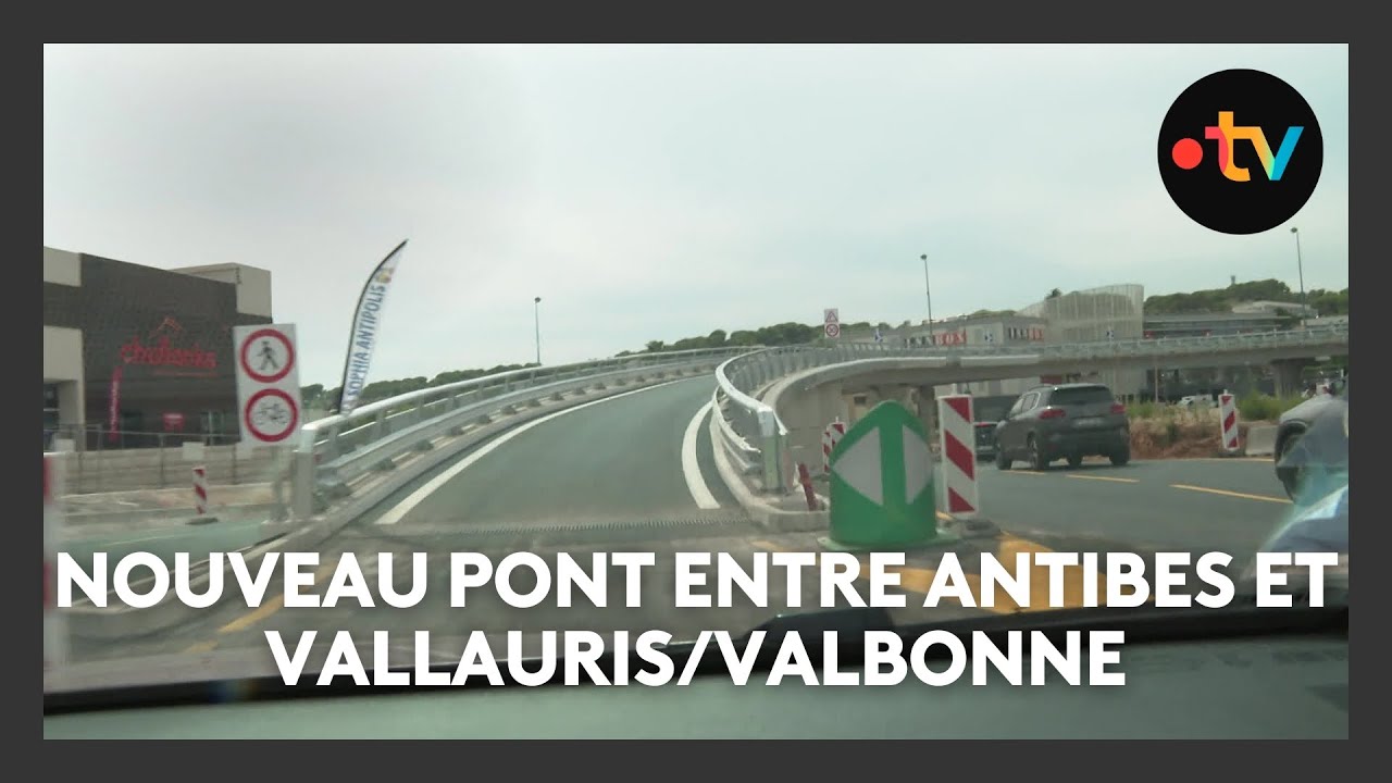 Entre Antibes et Vallauris/Valbonne, un nouveau pont pour délester le giratoire de Provence