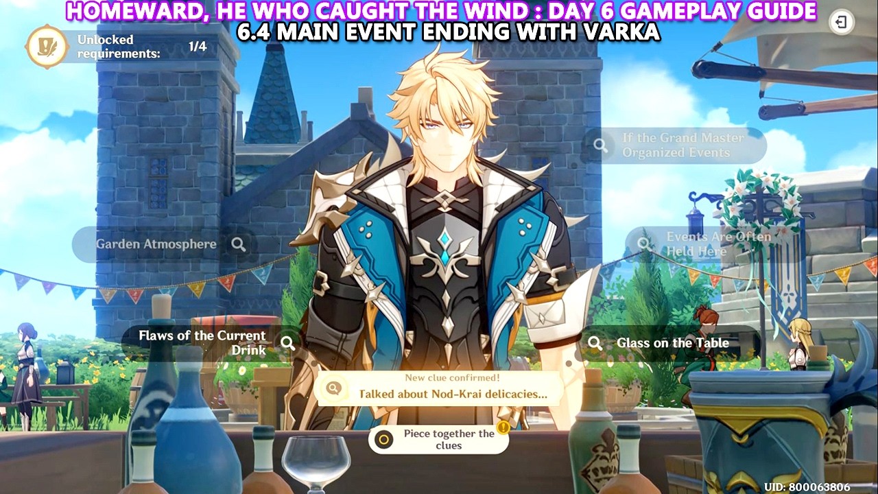 Homeward, He Who Caught the Wind : Day 6 Gameplay Guide | 6.4 Main Event Ending with Varka