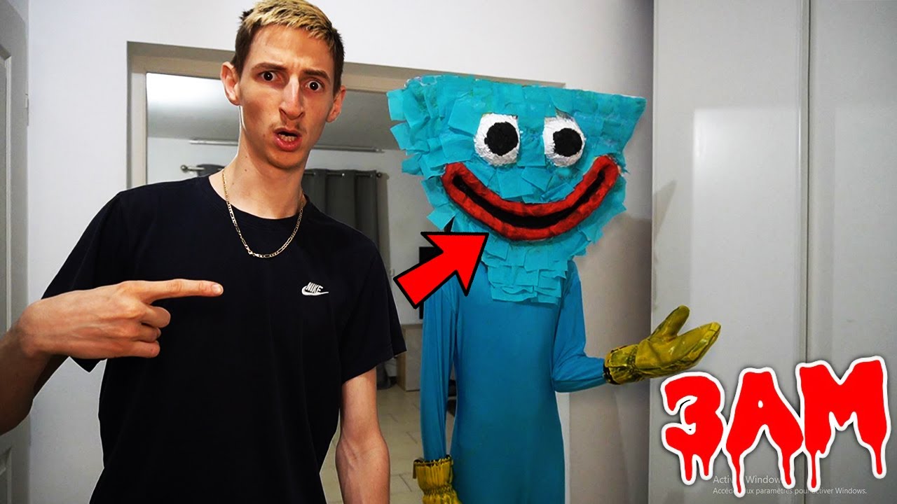 NE JAMAIS JOUER AU JEUX POPPY PLAY TIME &Agrave; 3H DU MATIN ! HUGGY WUGGY EST VENUE CHEZ MOI !