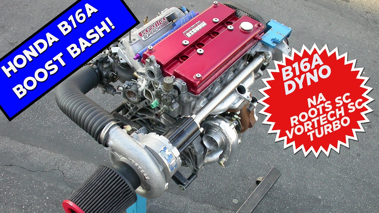 B-SERIES HONDA BOOST TEST! NA VS TURBO VS JACKSON RACING ROOTS BLOWER VS VORTECH CENTRIFUGAL BLOWER?