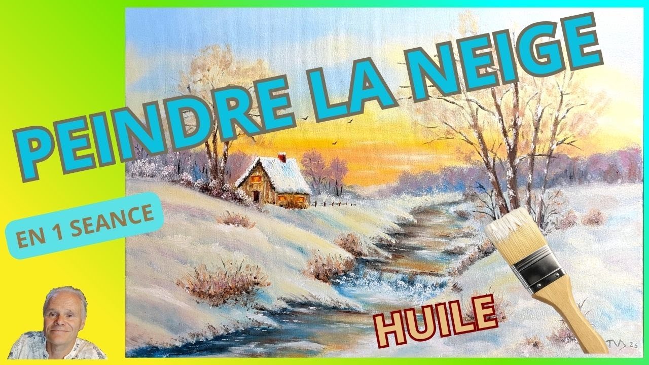 [HUILE] 🎨 Atmosphère d’hiver – Peindre la NEIGE - Étapes clés