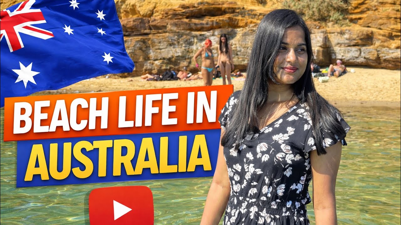 ऑस्ट्रेलिया के लोग गर्मियों में कहा रहते है..🤔#beachvibes #australia #halfmoonbay #viral #trending 