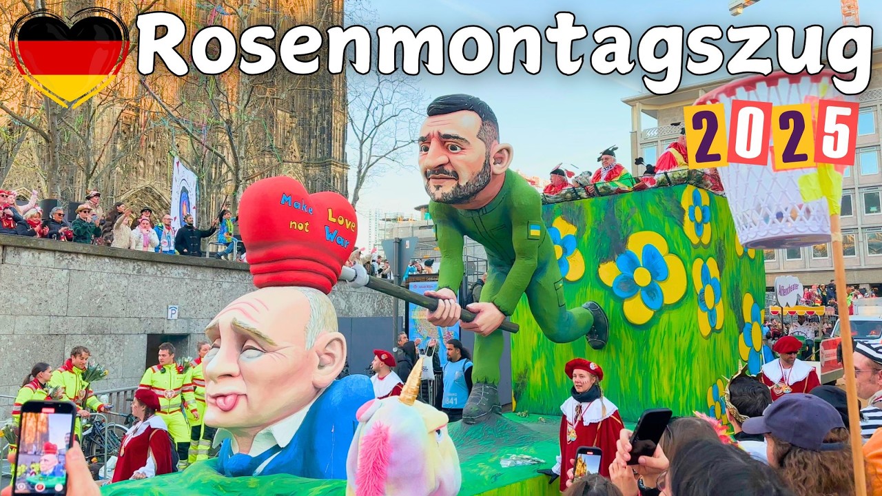 🇩🇪 Cologne Rose Monday Parade 2025 | Köln Rosenmontagszug [4k 60fps HDR]