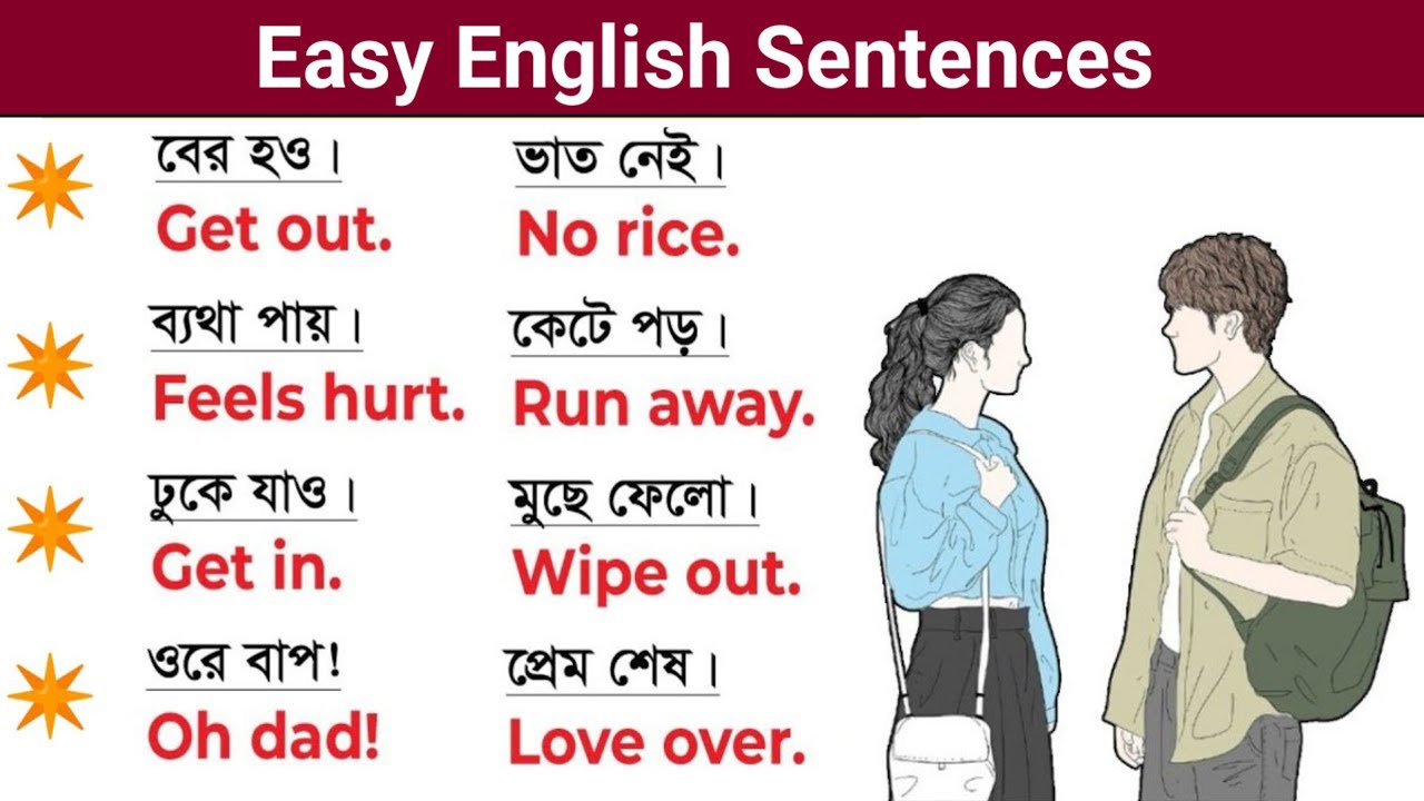 Basic English Sentences For Beginner's / English Language Learning Video / Study English 