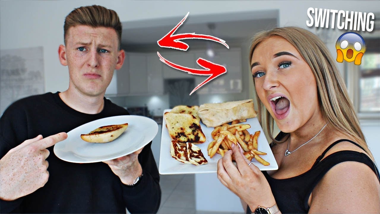 I Swapped DIETS with my GIRLFRIEND FOR 24 HOURS!! *bad idea*