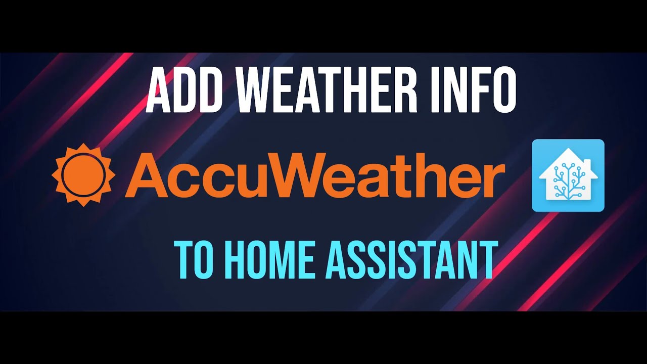 Add weather info to Home Assistant using Accuweather