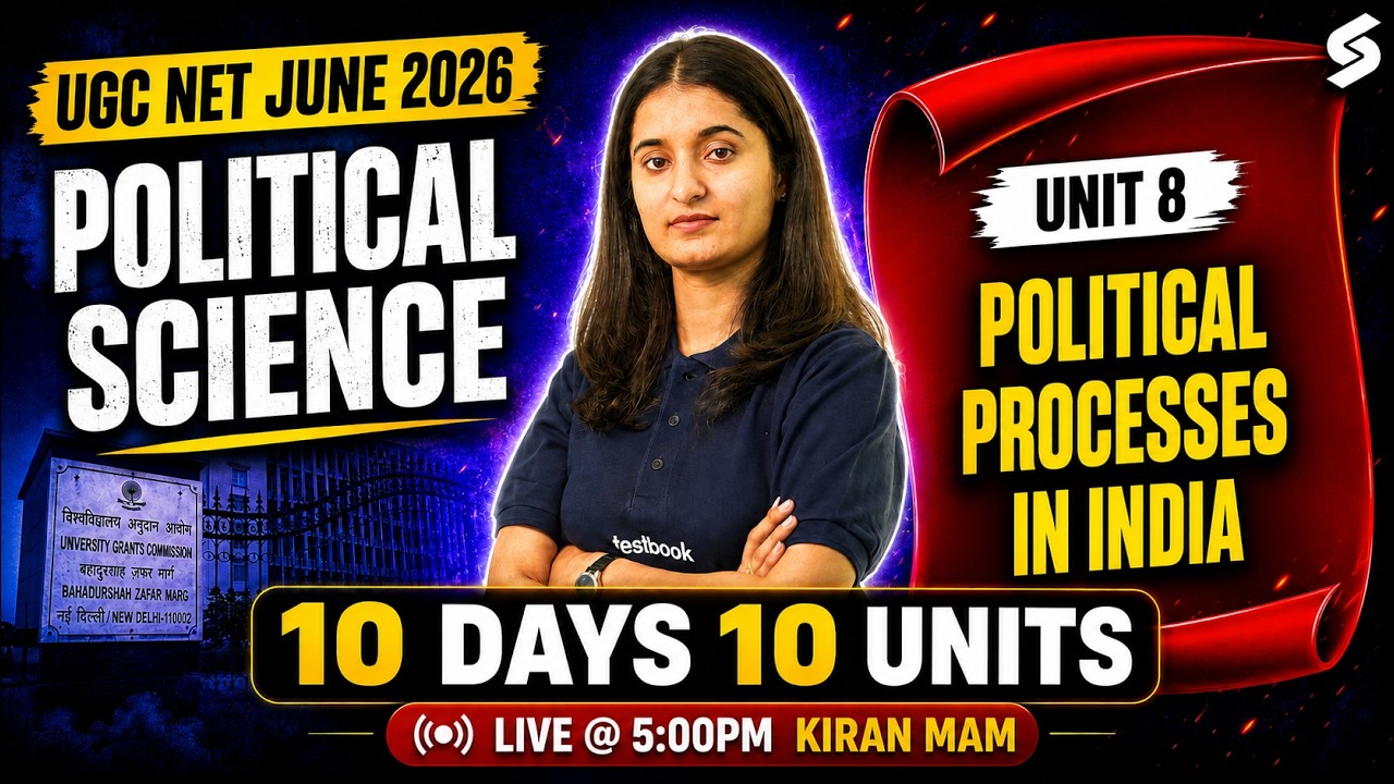 UGC NET Political Science Classes | UGC NET Pol Science Unit 8 | Political Process in India By Kiran