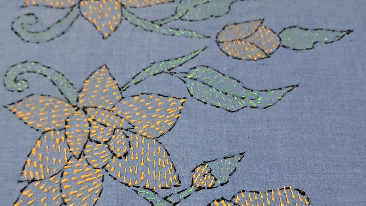 kanthawork with fevicryl fabric 3d outliner, fevicryl 3d outliner use, kanthawork painting onfabric