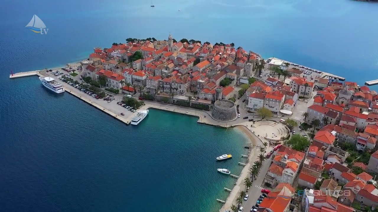 Luka Korcula (Hrvaška iz zraka)