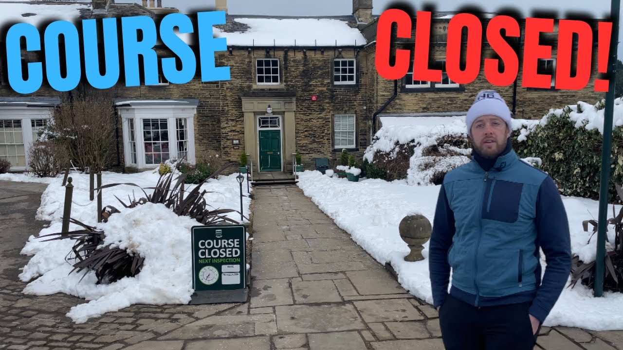 This is my workplace in the snow! #golf #golfvlogs #golfcourse