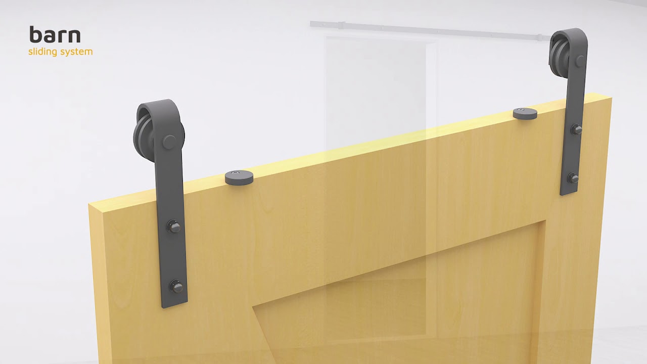 Como montar puertas correderas de madera con el sistema BARN a pared