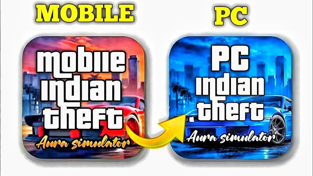 😱 Indian Bike Driving 3D Se Indian Theft Aura Simulator Entry! Mobile vs PC Comparison 🔥