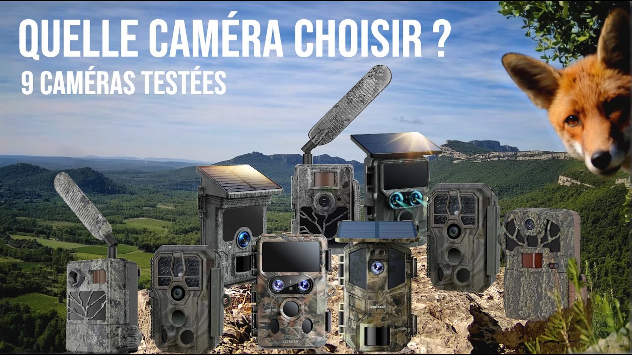 Test et comparatif de 9 pièges photographiques.