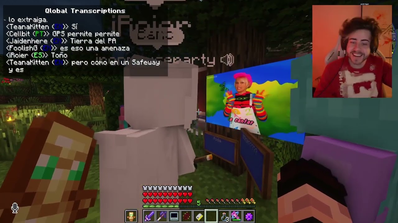 IRONMOUSE, ROIER E JAIDEN CANTANDO XUXA (QSMP - CELLBIT)