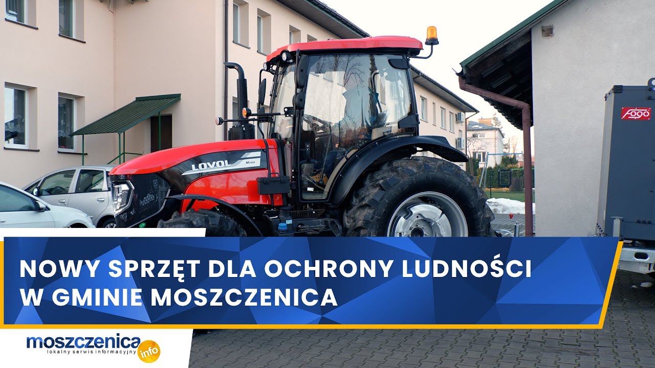 Nowy sprzęt dla ochrony ludności w gminie Moszczenica