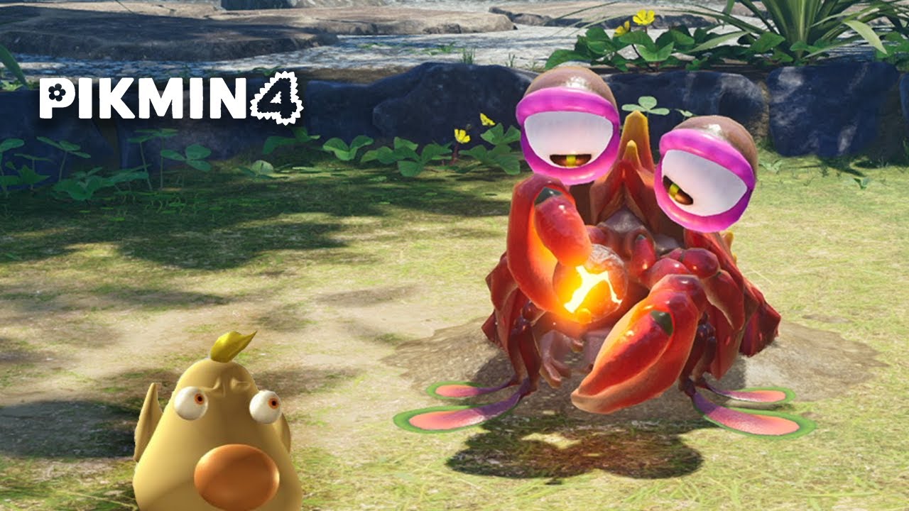 Tricking even MORE Pikmin enemies into eating bombs (Pikmin 4)