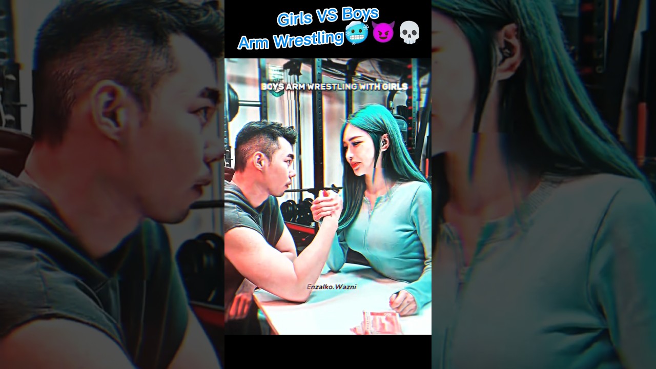 girl vs boy arm wrestling💀😈🥶#shorts #youtubeshorts #ytshorts #sigma #armwrestling