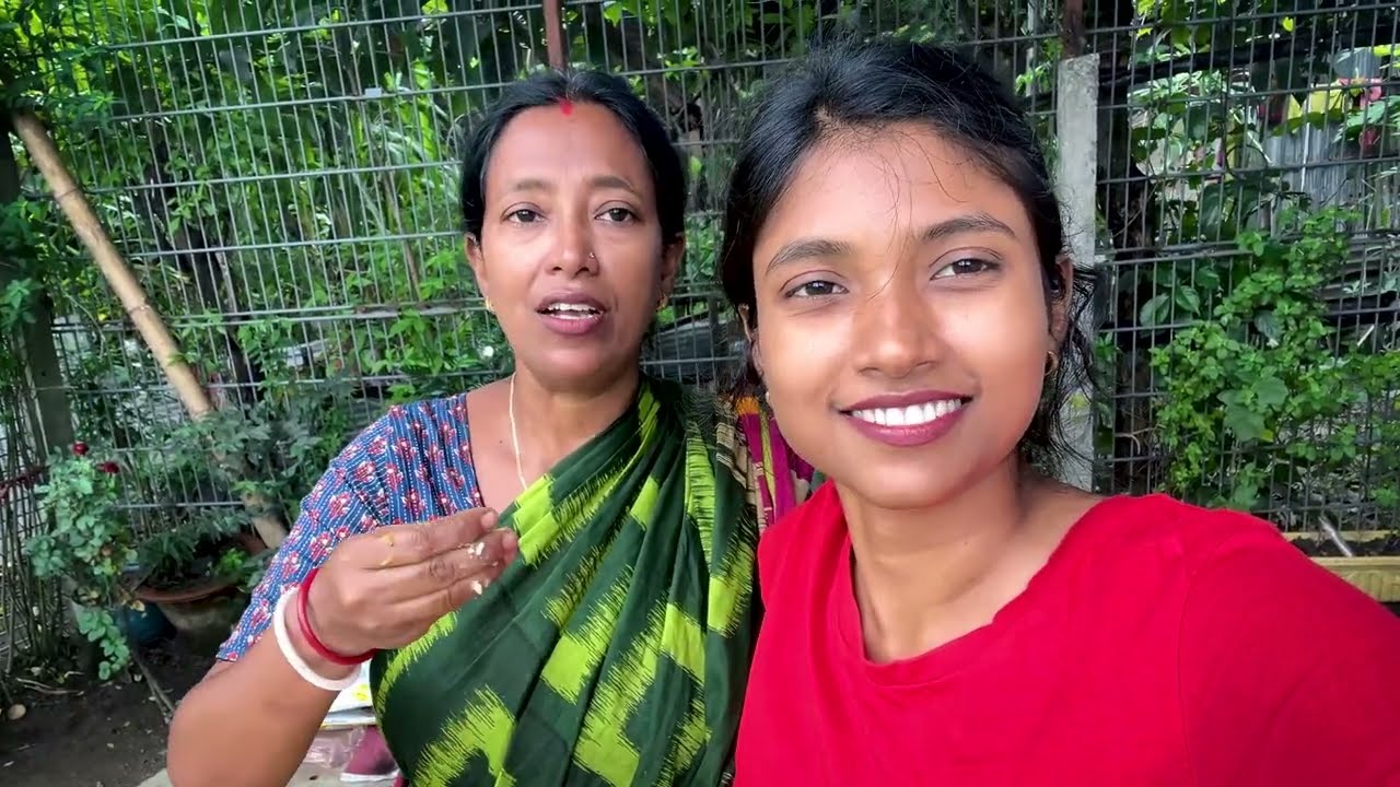 কাঁচালঙ্কা চিরে সবজিতে ছোট্ট একটা ইলিশ মাছ | Maa meye daily cooking vlog