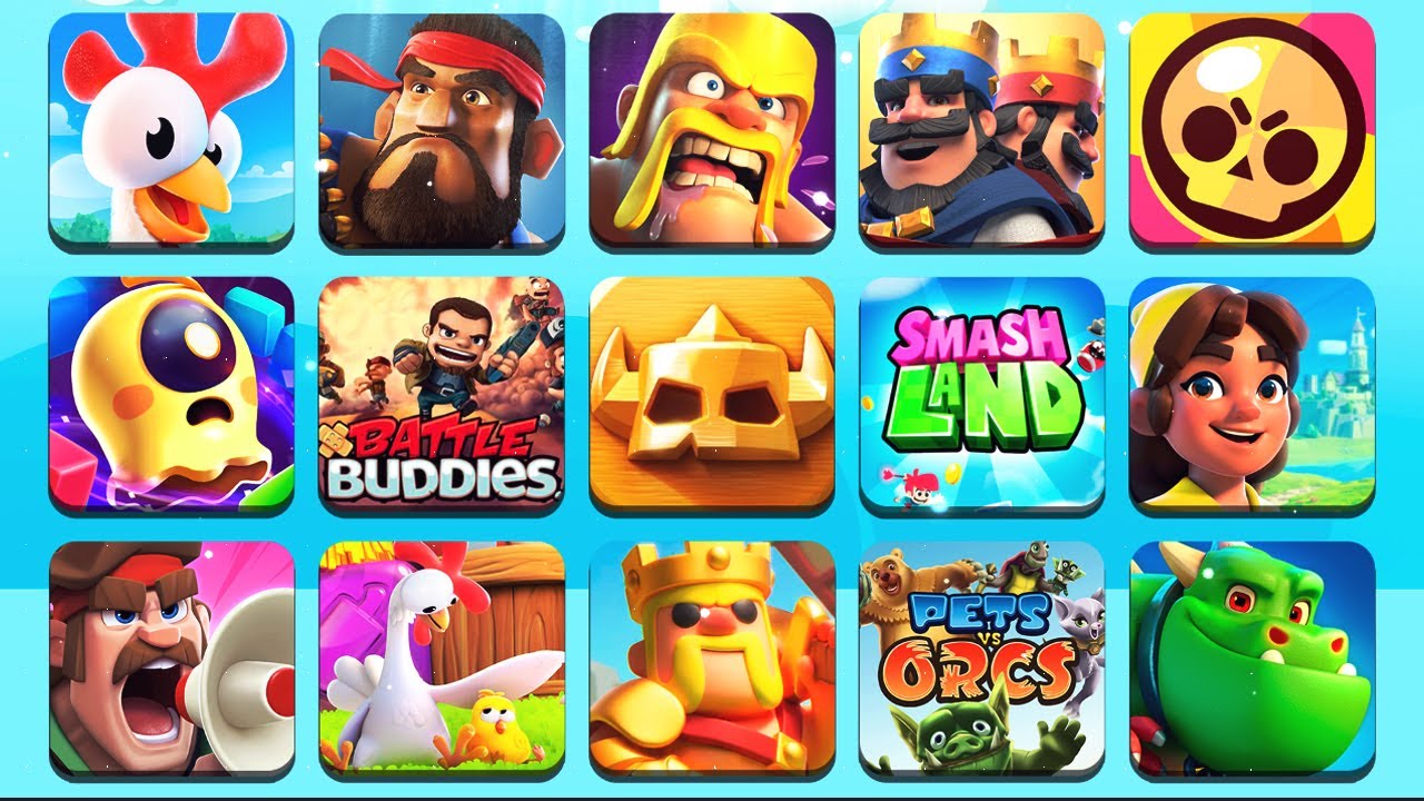 VOC&Ecirc; CONHECE TODOS? 22 JOGOS DA SUPERCELL