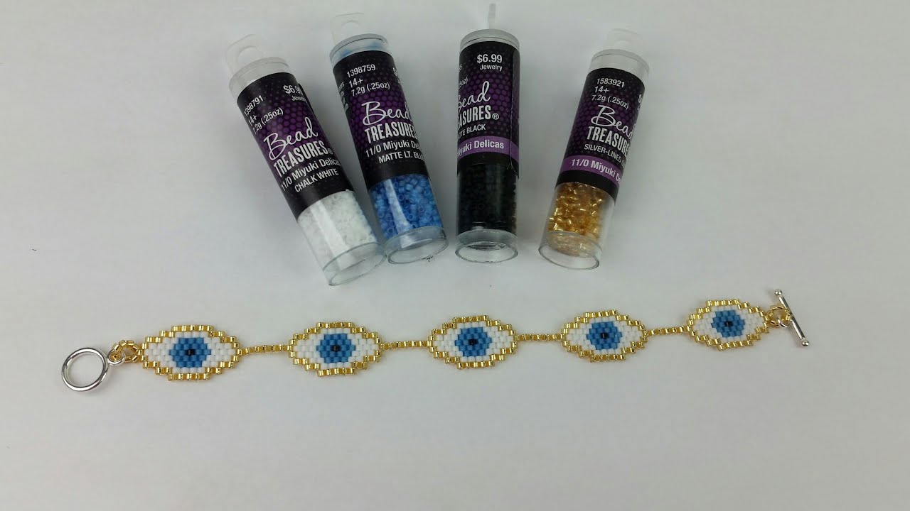 MINI OJOS/ PULSERA/PULSERA DE MINI OJOS /PULSERA DE MIYUKI DELICAS