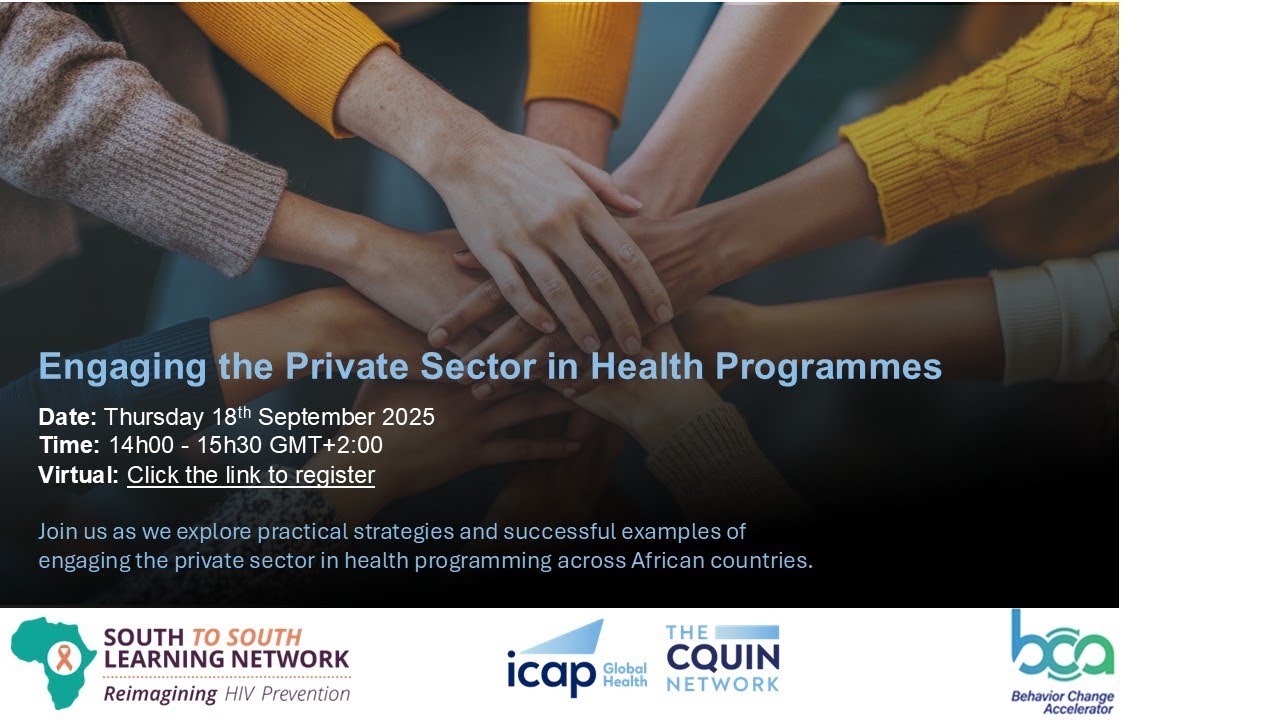 SSLN Webinar | Engaging the Private Sector in Health Programmes