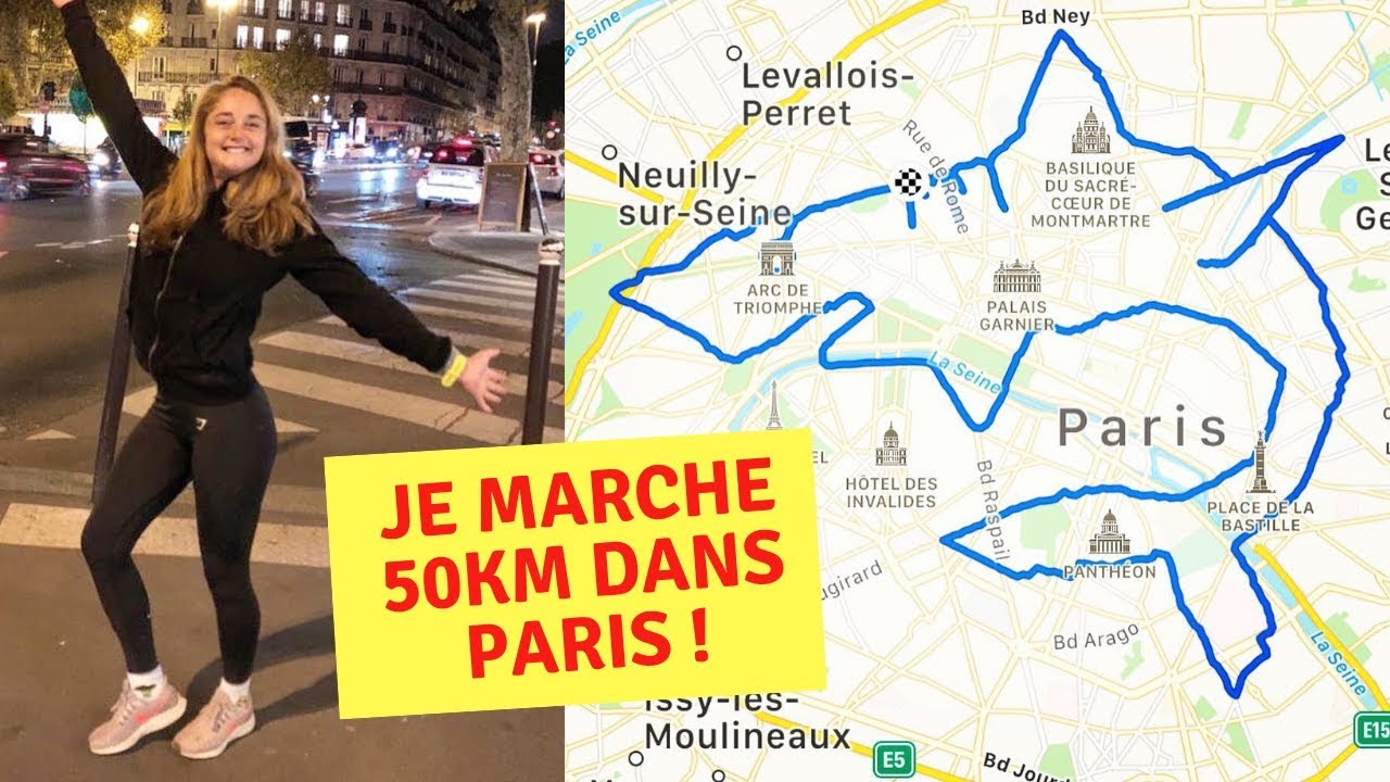 ON DESSINE UN REQUIN DE 50km ! 10h30 de marche dans Paris