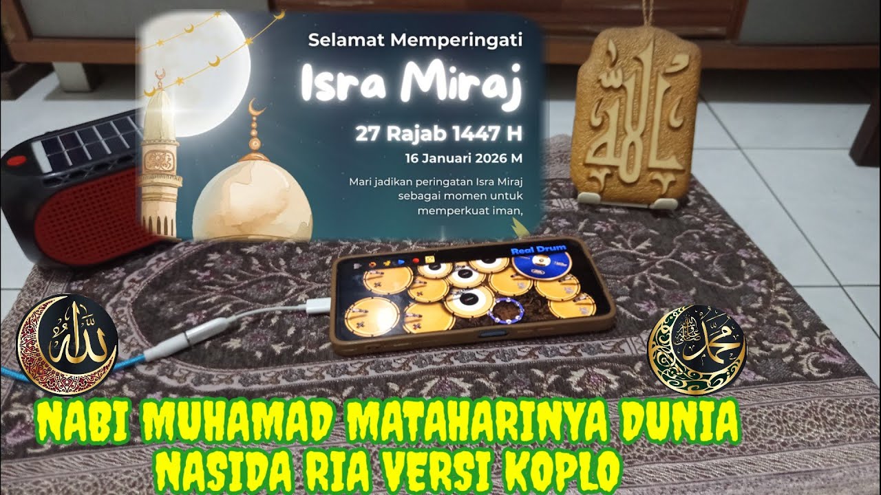 Nabi Muhammad Mataharinya Dunia - Nasida Ria (Cover Real Kendang) Versi Koplo