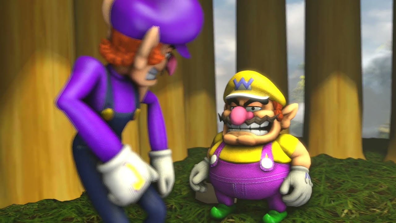 Wario dies in a knife throwing contest with Waluigi
