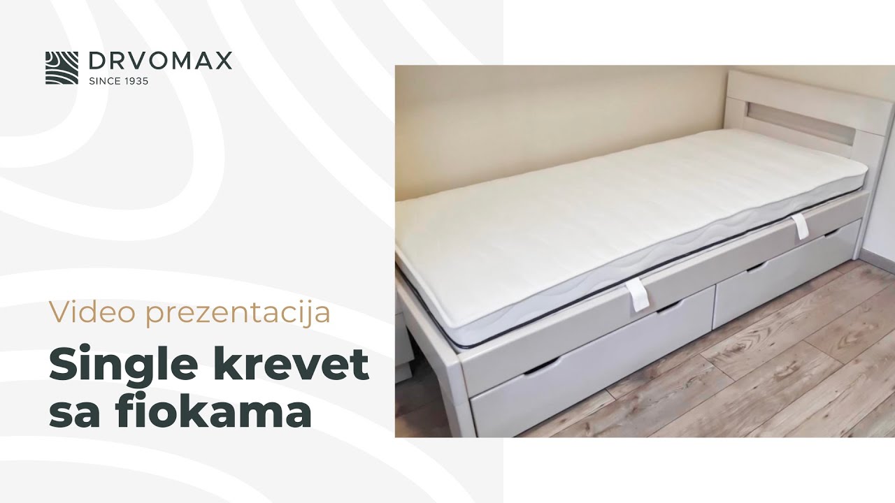 SINGLE KREVET - sa dve fioke /Kreveti DRVOMAX/