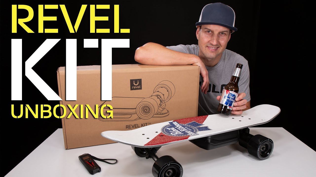 Revel Kit Bolt-on Electric Skateboard Unboxing