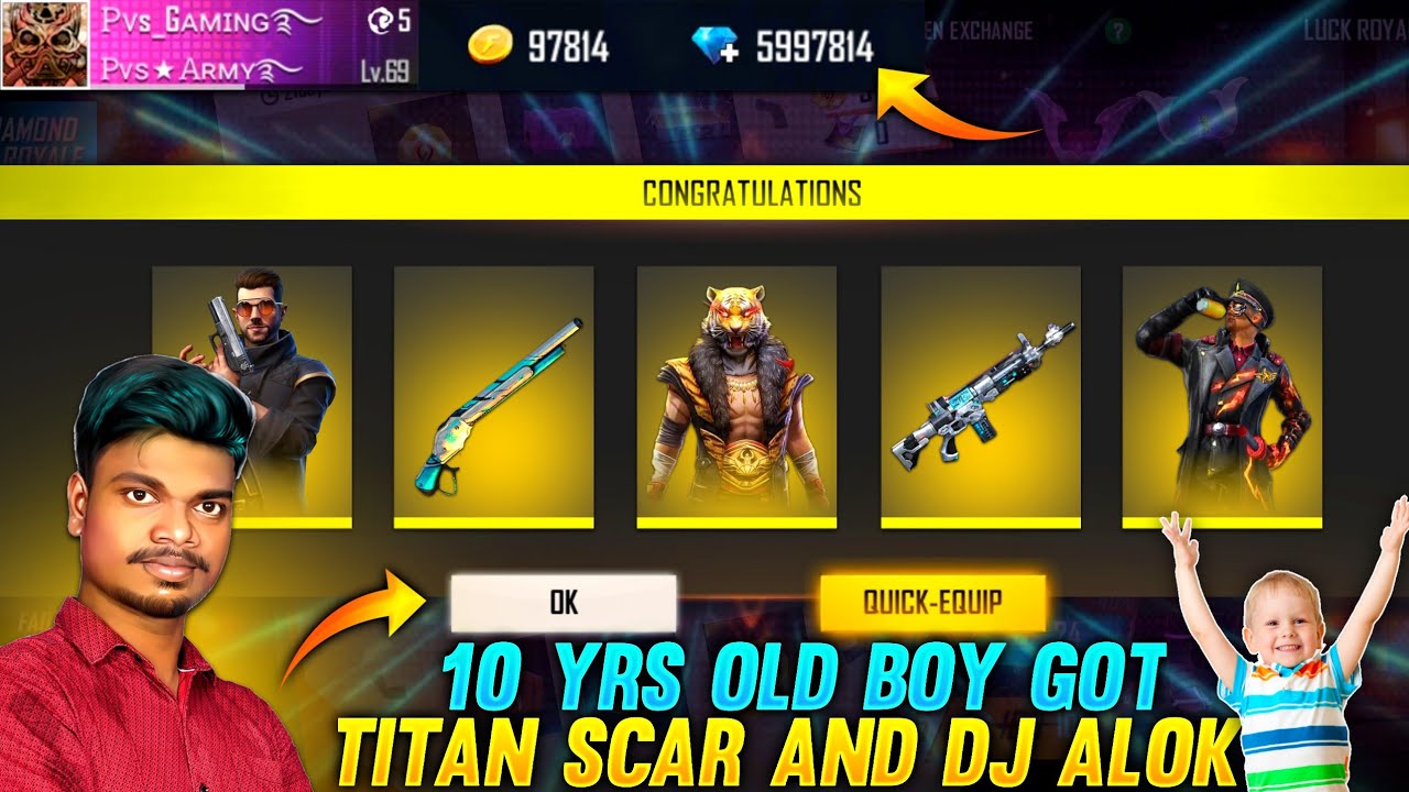 Free Fire New Titan Scar Event Free | Tamil New Event Free Fire Tamil | PVS GAMING