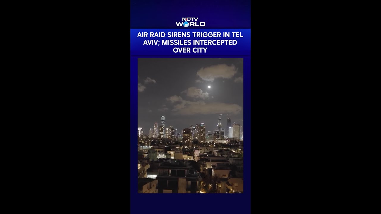 Iran Strikes Israel | Air Raid Sirens Trigger In Tel Aviv