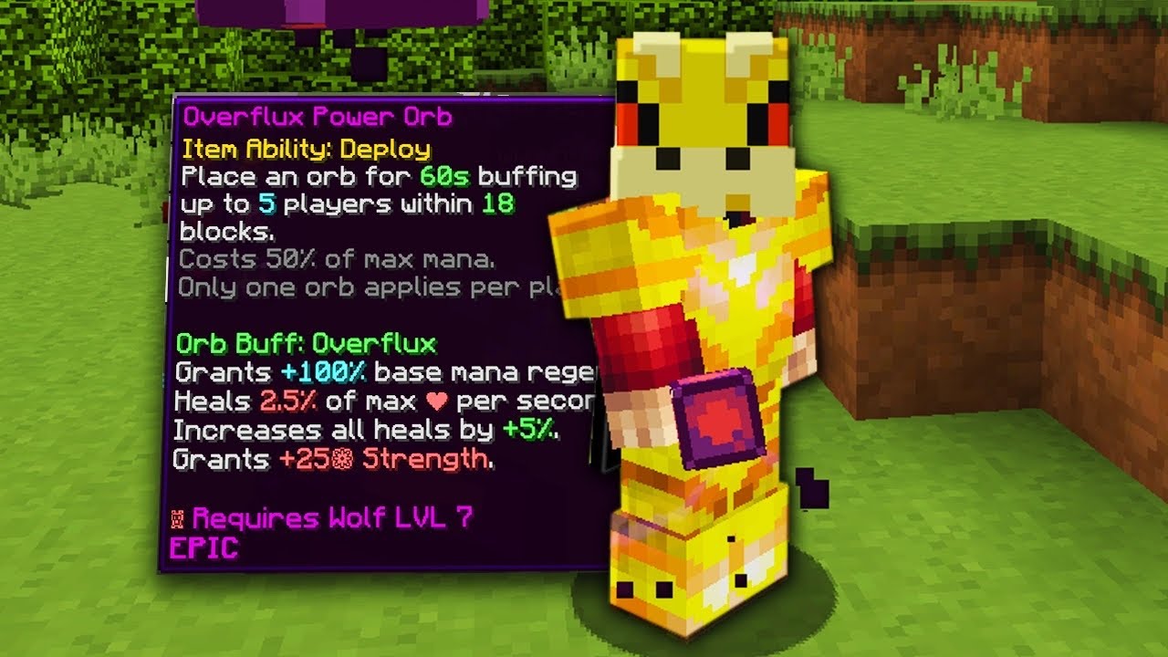 I GOT THE OVERFLUX POWER ORB! (Hypixel Skyblock)