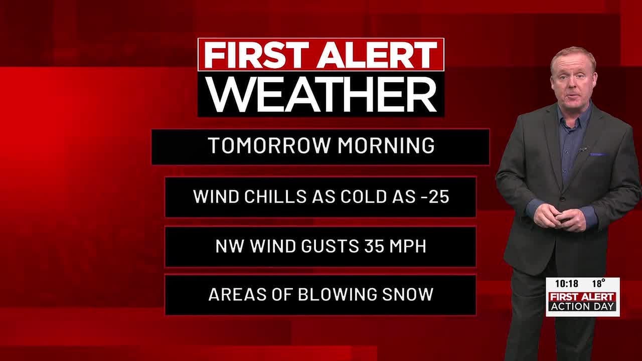 Cold Weather Advisory: Wind chills as cold as -25