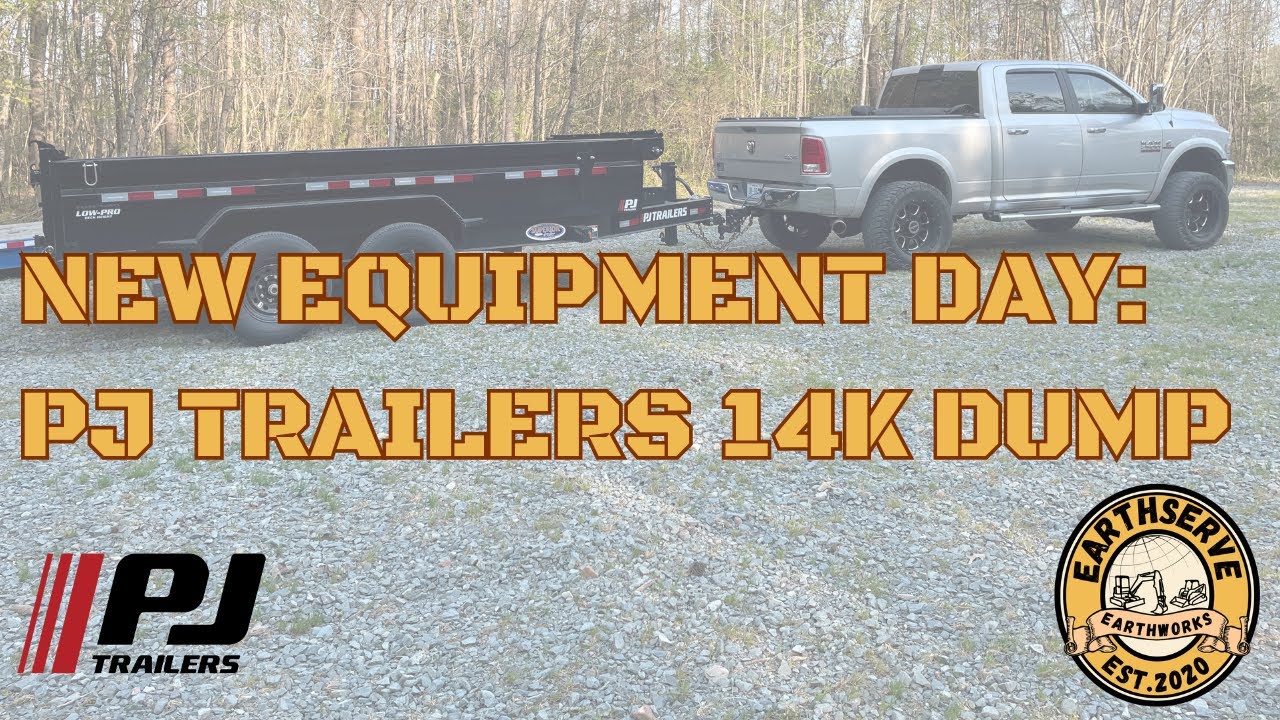 New Equipment Day - PJ Trailers 14k Dump Trailer - Walk Around - First Use