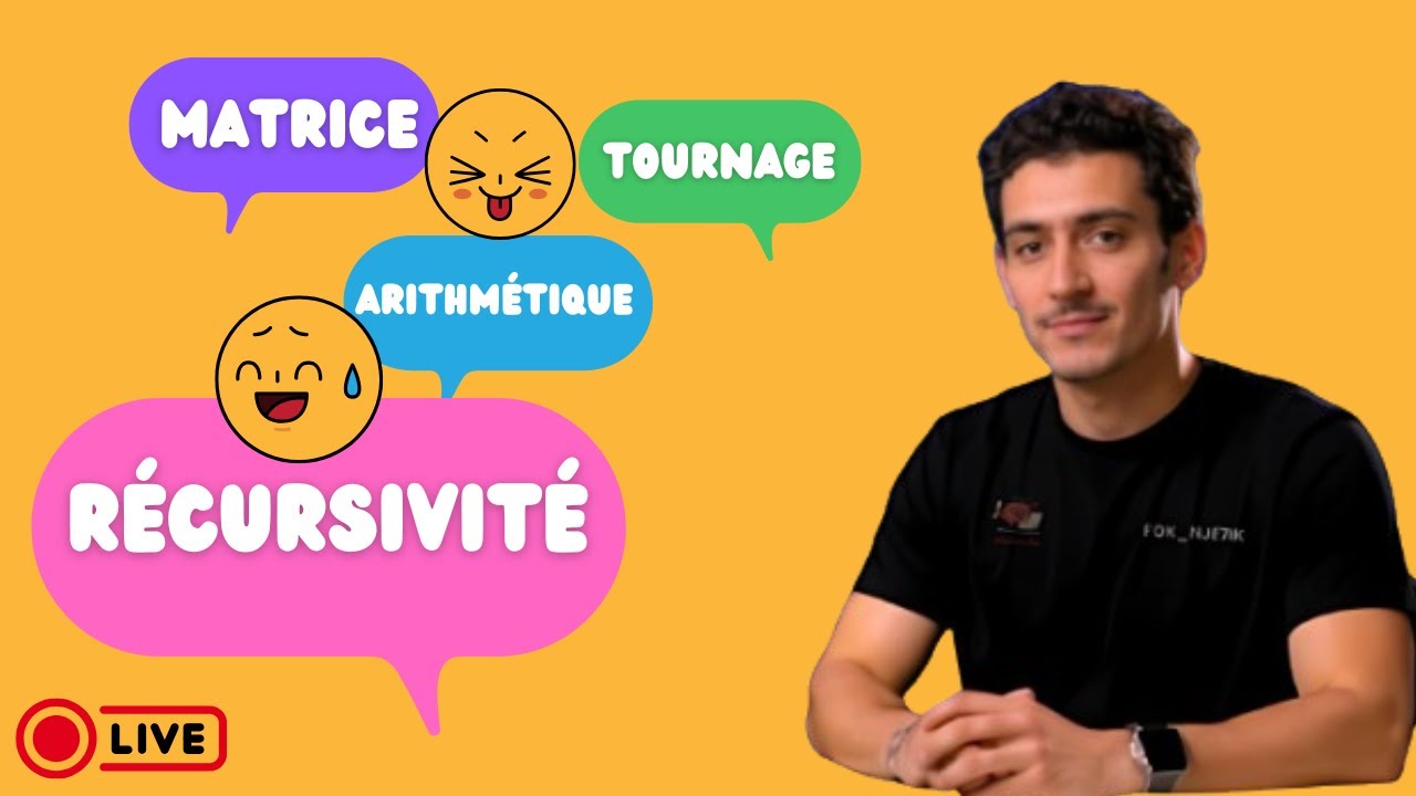 Bac Informatique || Arithmétique + Récursivité + Tournage récurrente