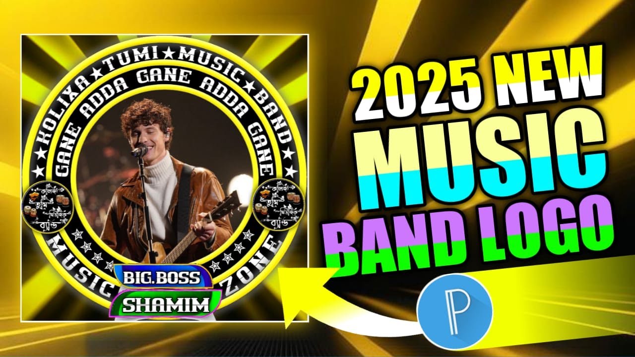 Create a music band logo in Pixellab like a pro // Music Band Logo Design in Pixellab Tutorial