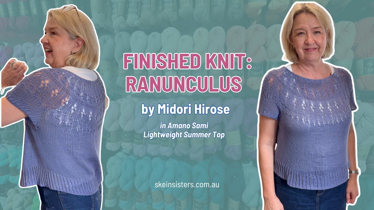 Finished Knit: Ranunculus by Midori Hirose in Amano Sami | Lightweight Summer Sweater