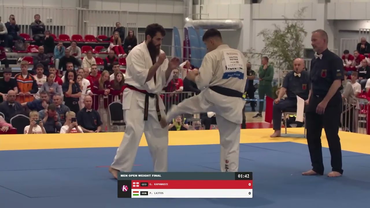 Bout 36 - Goderdzi Kapanadze - Patrik Lajtos 2024 European Karate Championship Adults Open Weight